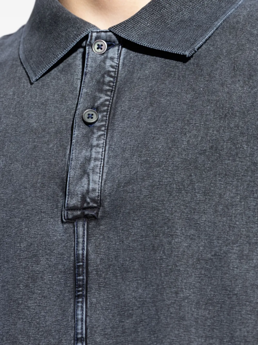 Diesel T-Nomely poloshirt met knoopsluiting Zwart