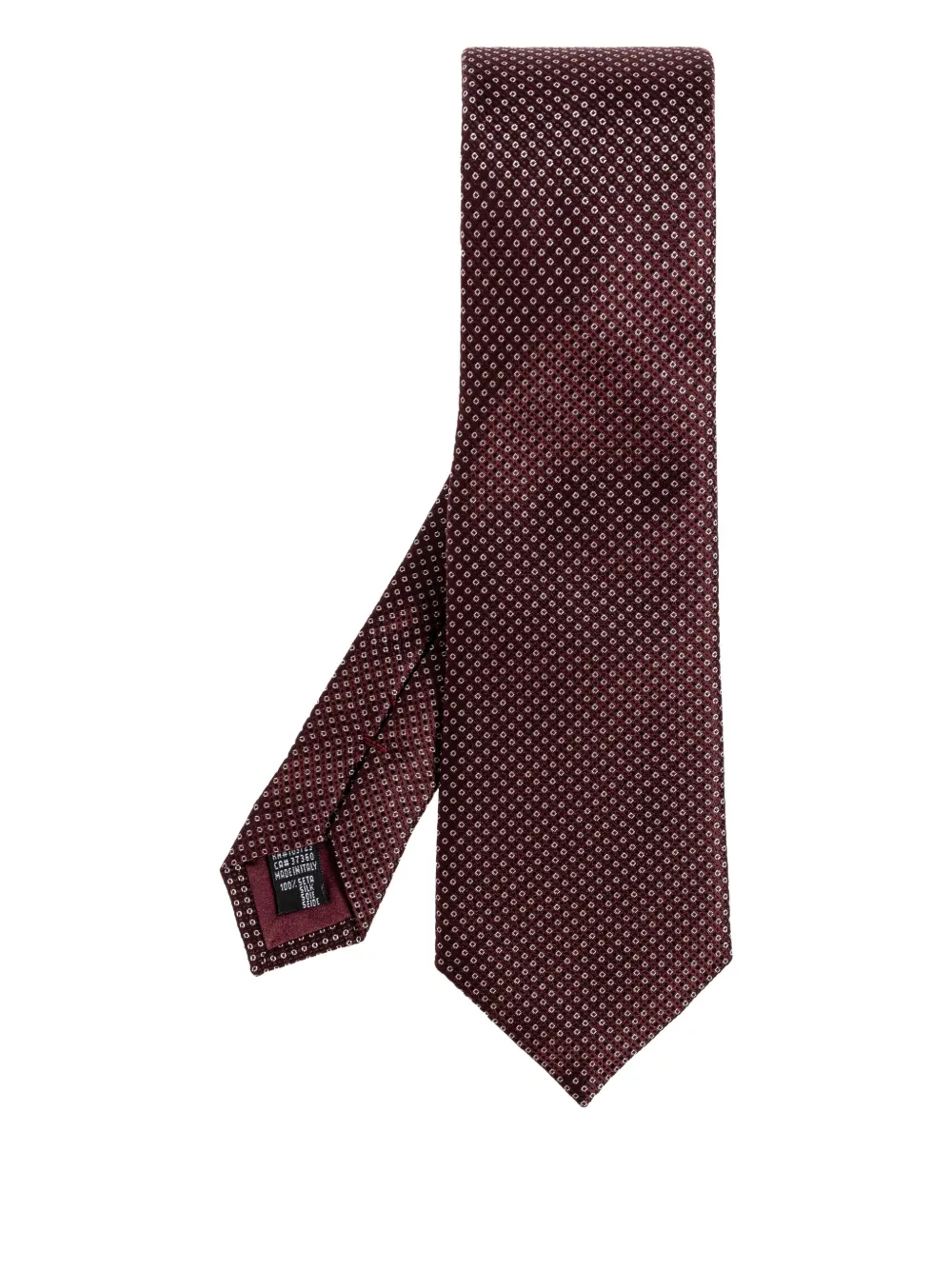Giorgio Armani silk tie Rood