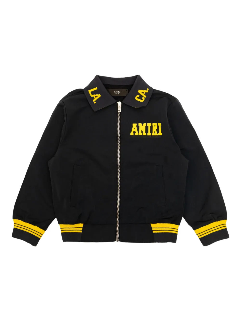 AMIRI KIDS tiger-embroidered zip-up jacket - ブルー AMIRI KIDS tiger-embroidered zip-up jacket - ブルー