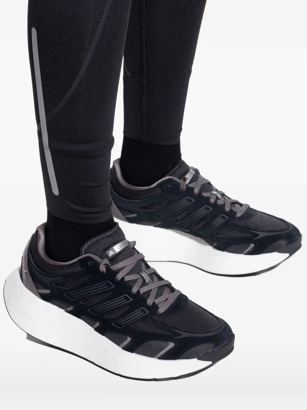 adidas Adizero striped-pattern sneakers Black