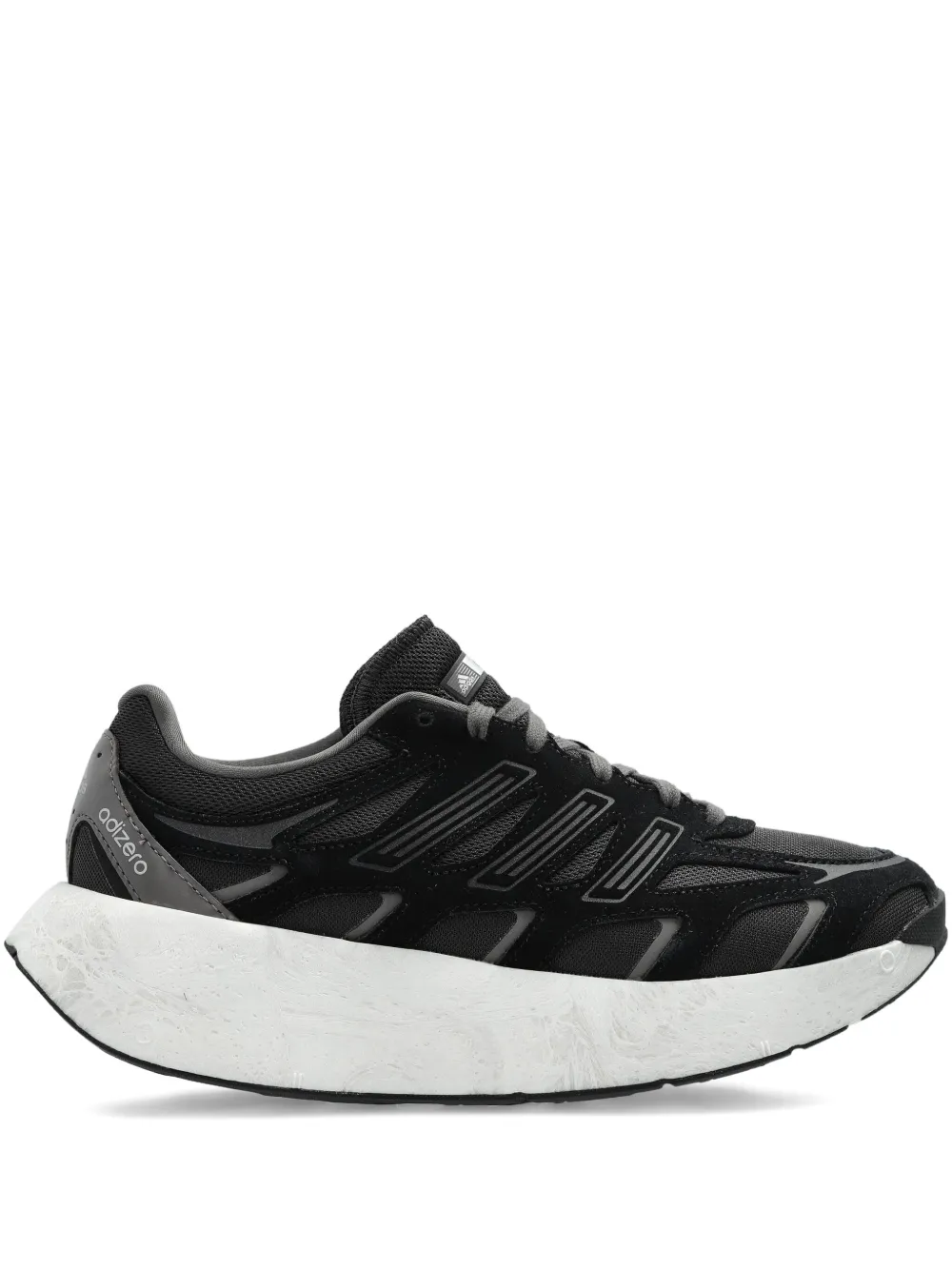 Adidas Adizero striped-pattern sneakers Black