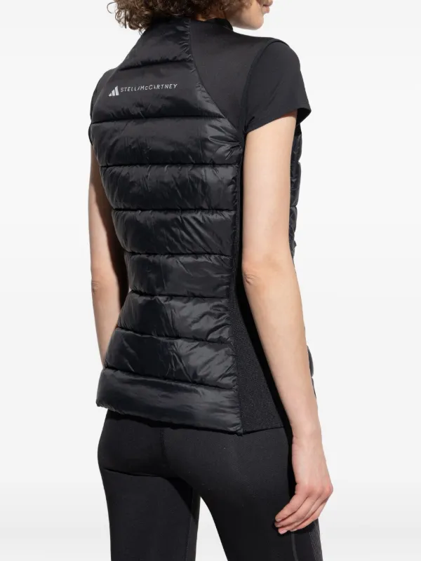 Adidas By Stella McCartney Quilted Panelled Gilet Black