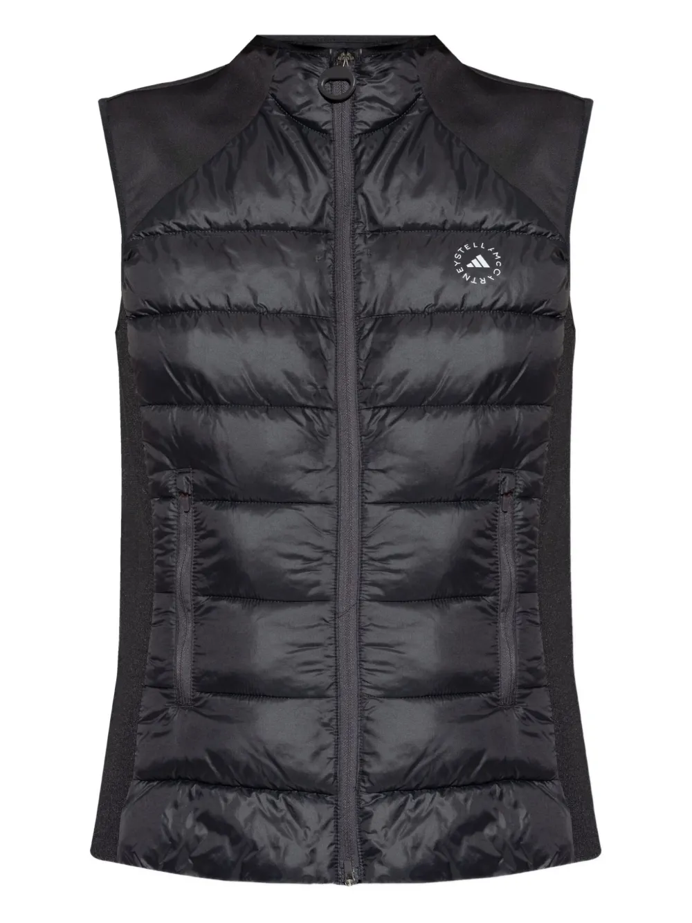 quilted panelled gilet