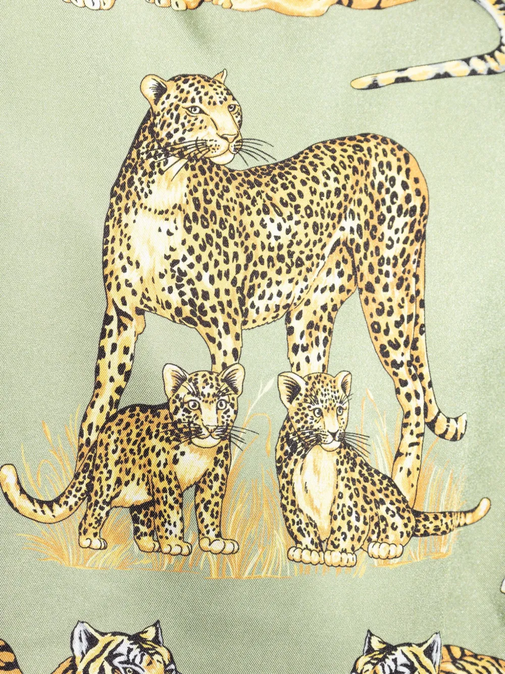 Versace Jas met dierenprint en ceintuur Zwart