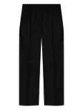 Moschino elasticated-waist gold-button trousers - Black