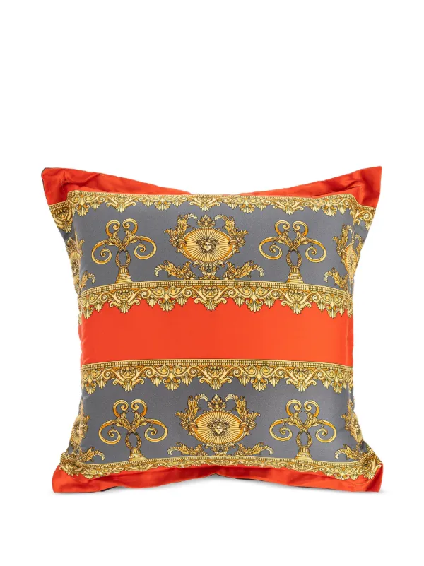 ヴェルサーチ クッション クレート ドゥ フルール クッション 45 cm グレー | VERSACE JP