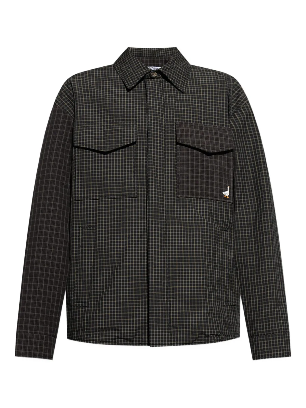 Moschino checked shirt jacket - ブラック Moschino checked shirt jacket - ブラック