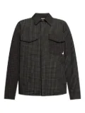 Moschino checked shirt jacket - Black