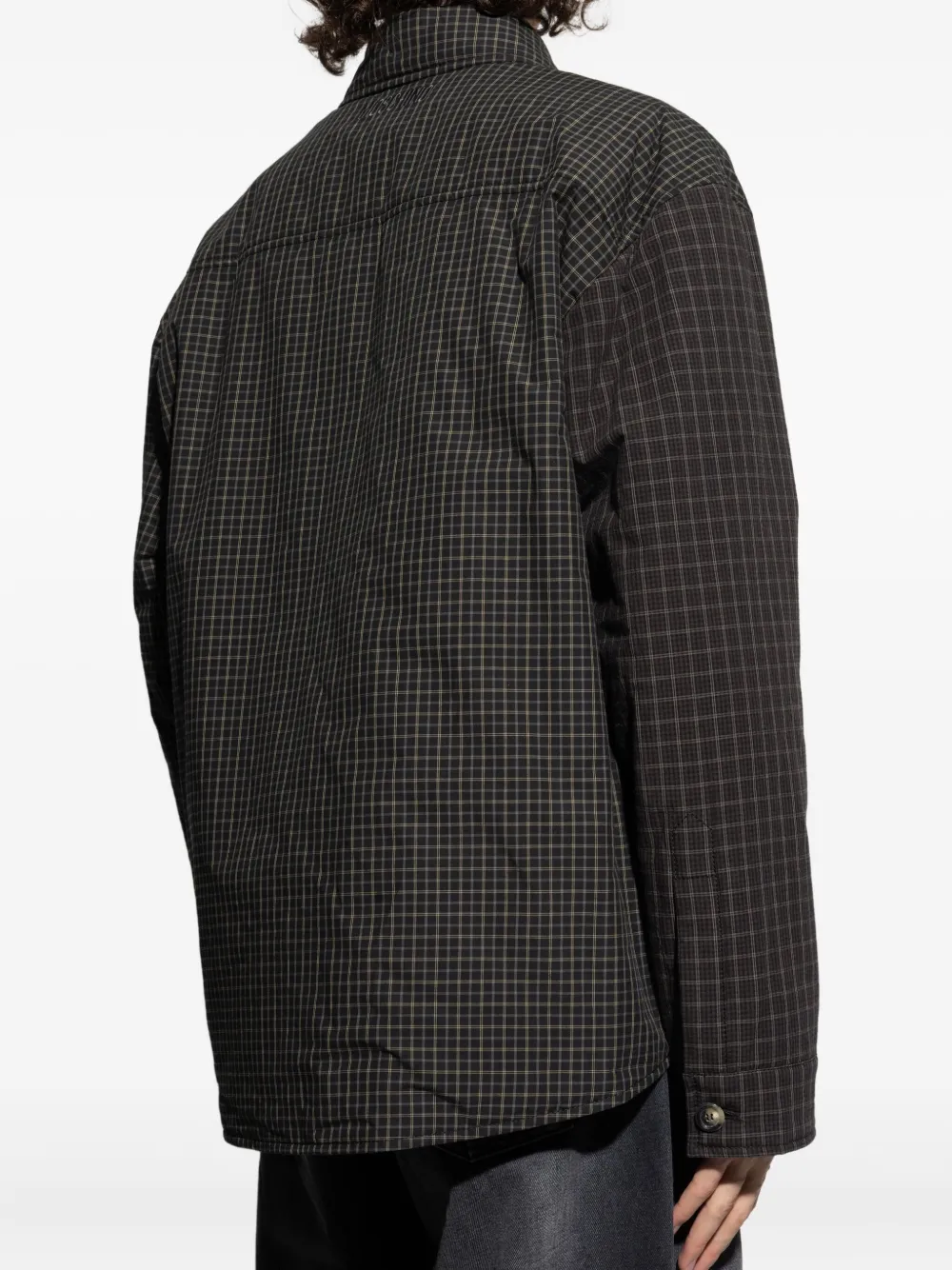 Moschino Geruit shirtjack Zwart