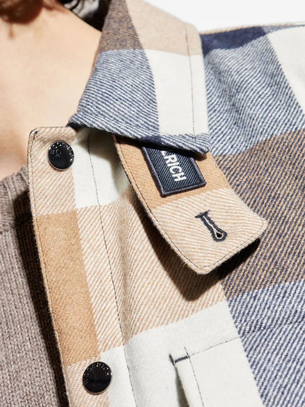 Woolrich Geruit shirtjack Beige