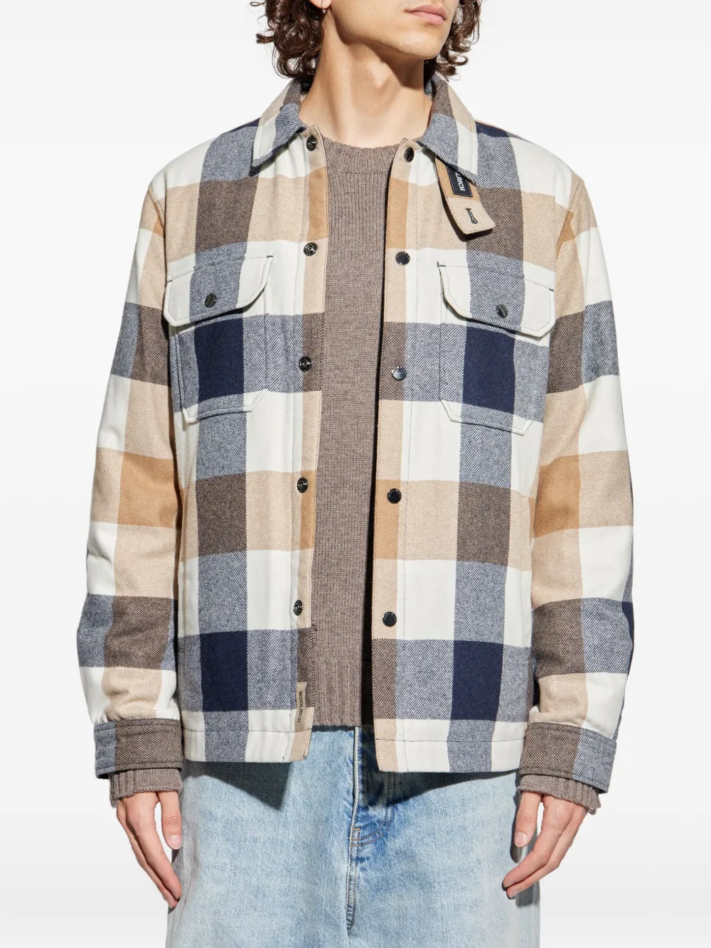 Woolrich Geruit shirtjack Beige