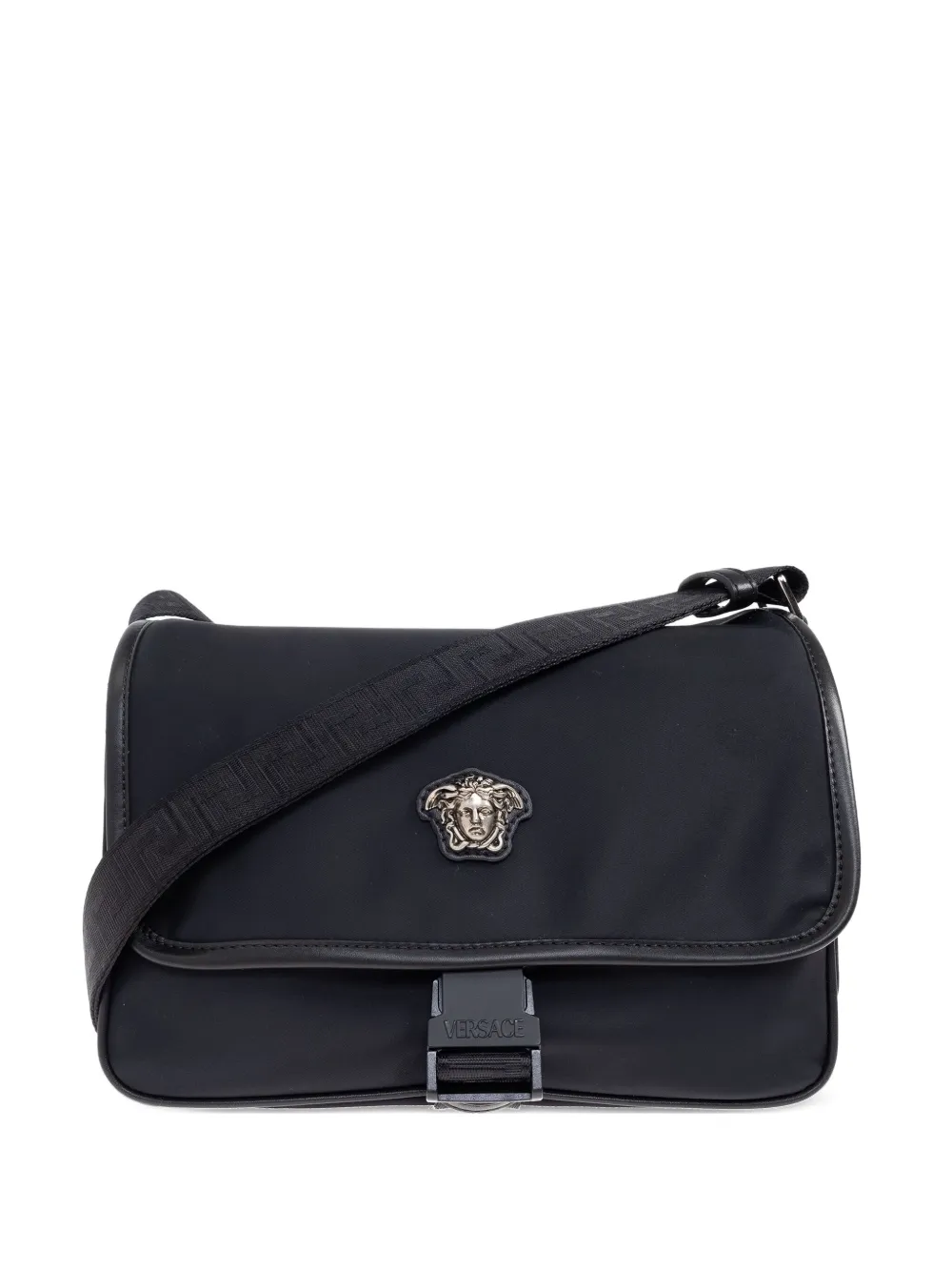 Versace La Medusa messengertas met gesp Zwart