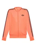 adidas Firebird three-stripe zip-up sweatshirt - Red