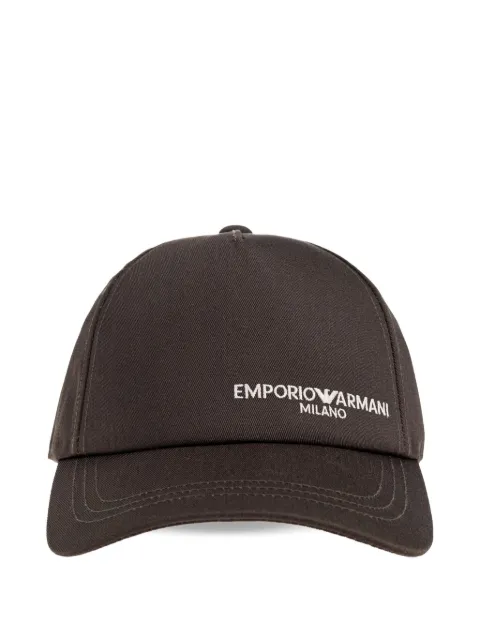 Emporio Armani logo-embroidered baseball cap