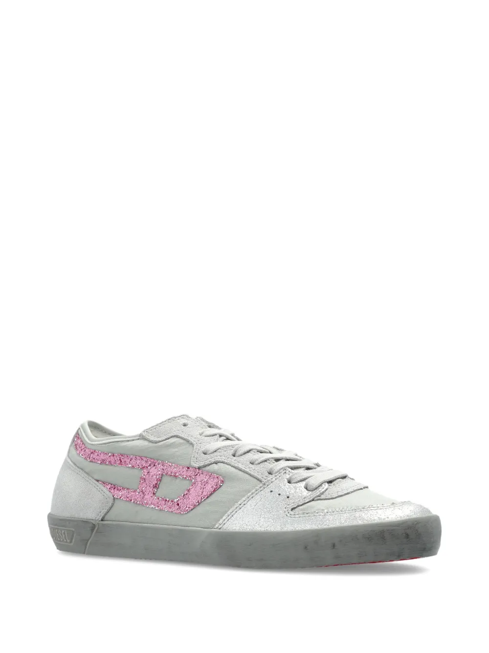 Diesel S-Leroji sneakers met glitterstreep - Grijs