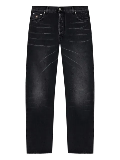Moschino five-pocket faded jeans