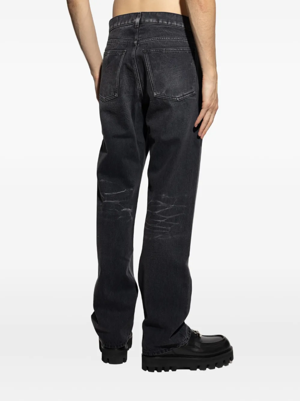 Moschino Jeans met vijf zakken en vervaagd effect Grijs