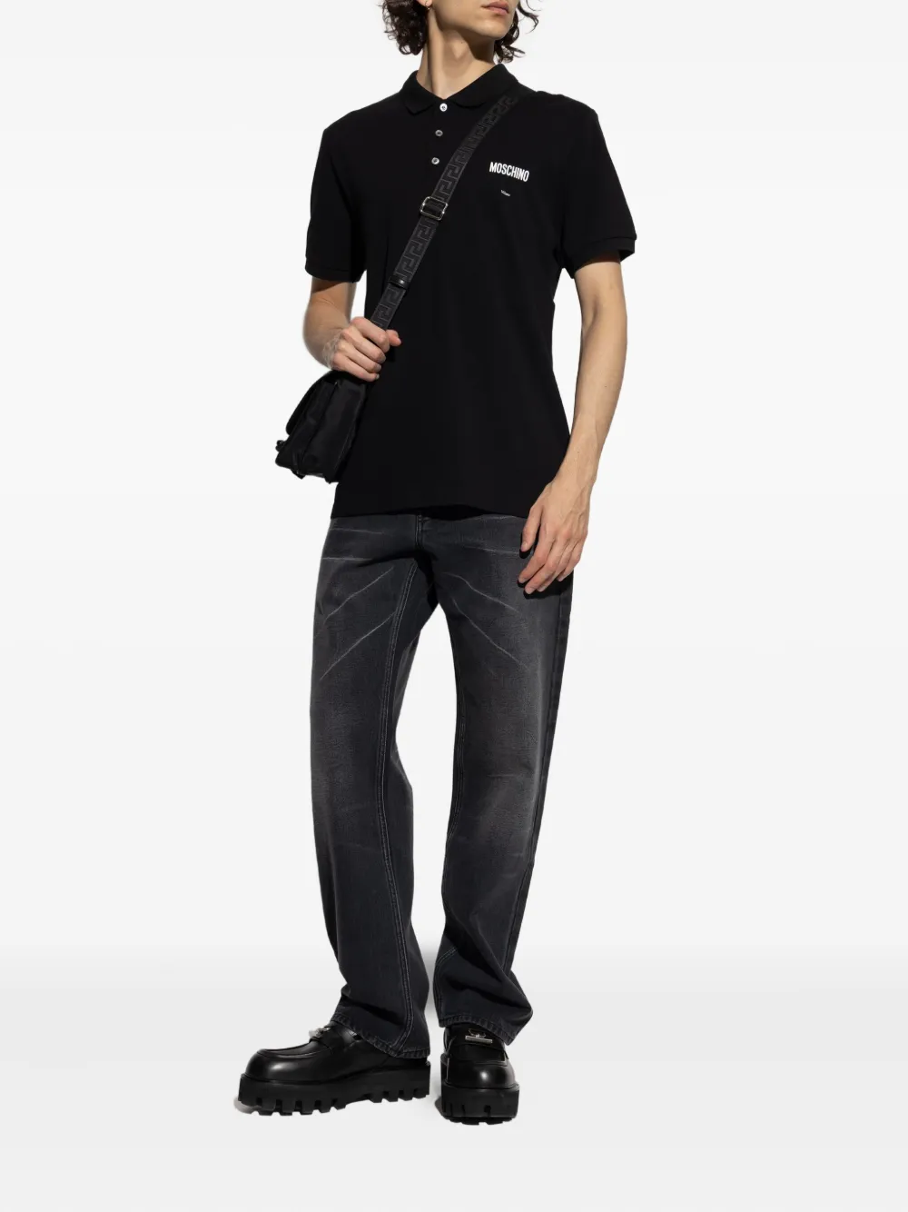 Moschino Jeans met vijf zakken en vervaagd effect Grijs