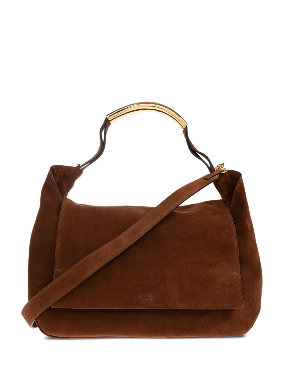Moschino Crossbodytas met handvat Bruin