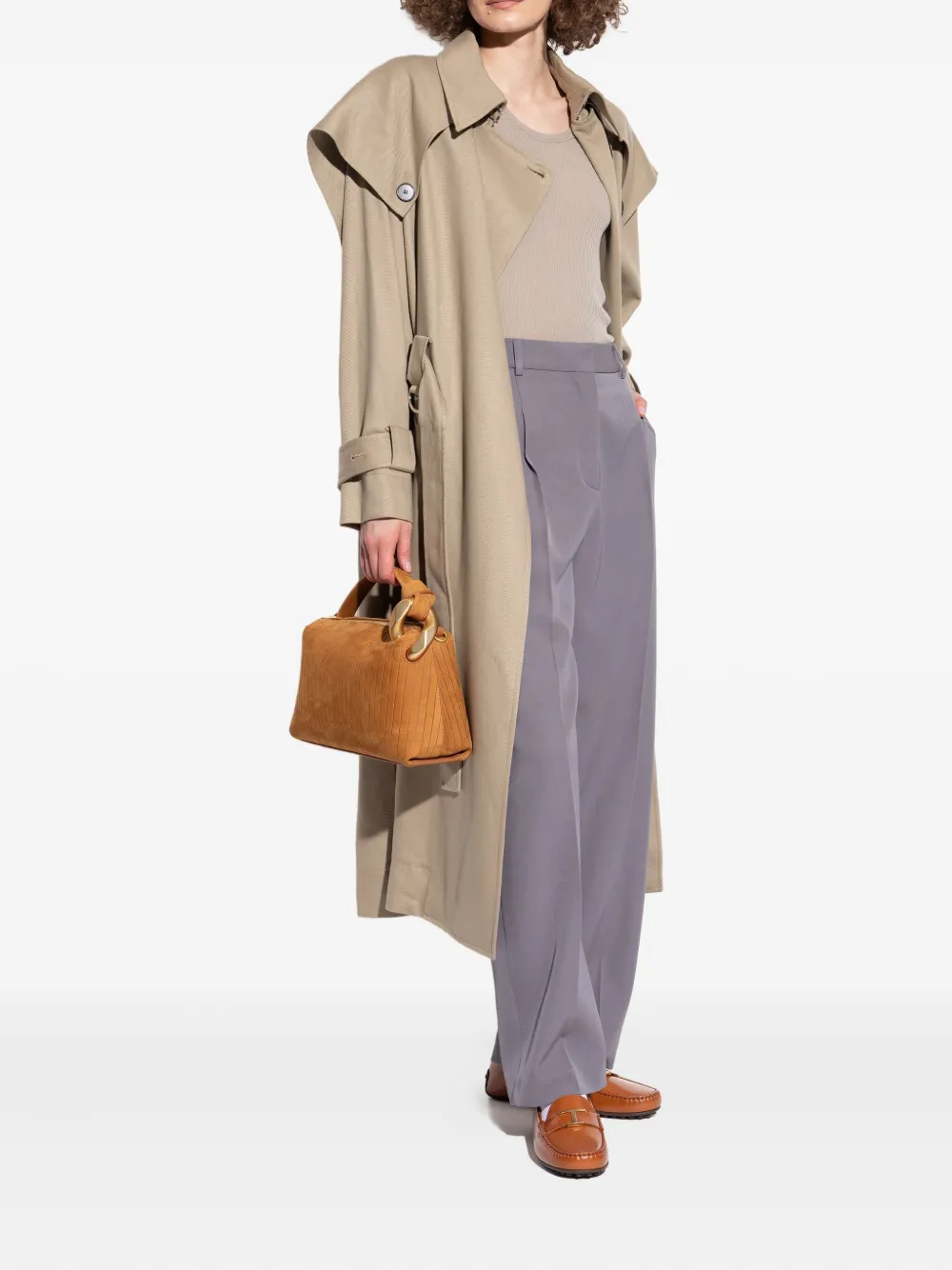 Tod's T Timeless Leather Loafers In Brown