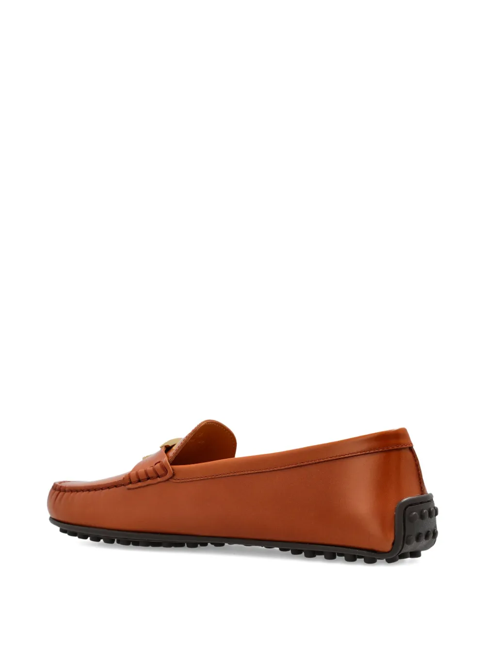 Tod's T Timeless Leather Loafers In Brown