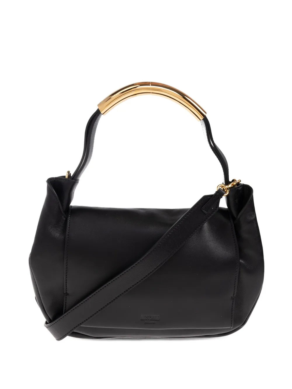 Moschino handle-detail cross body bag Zwart