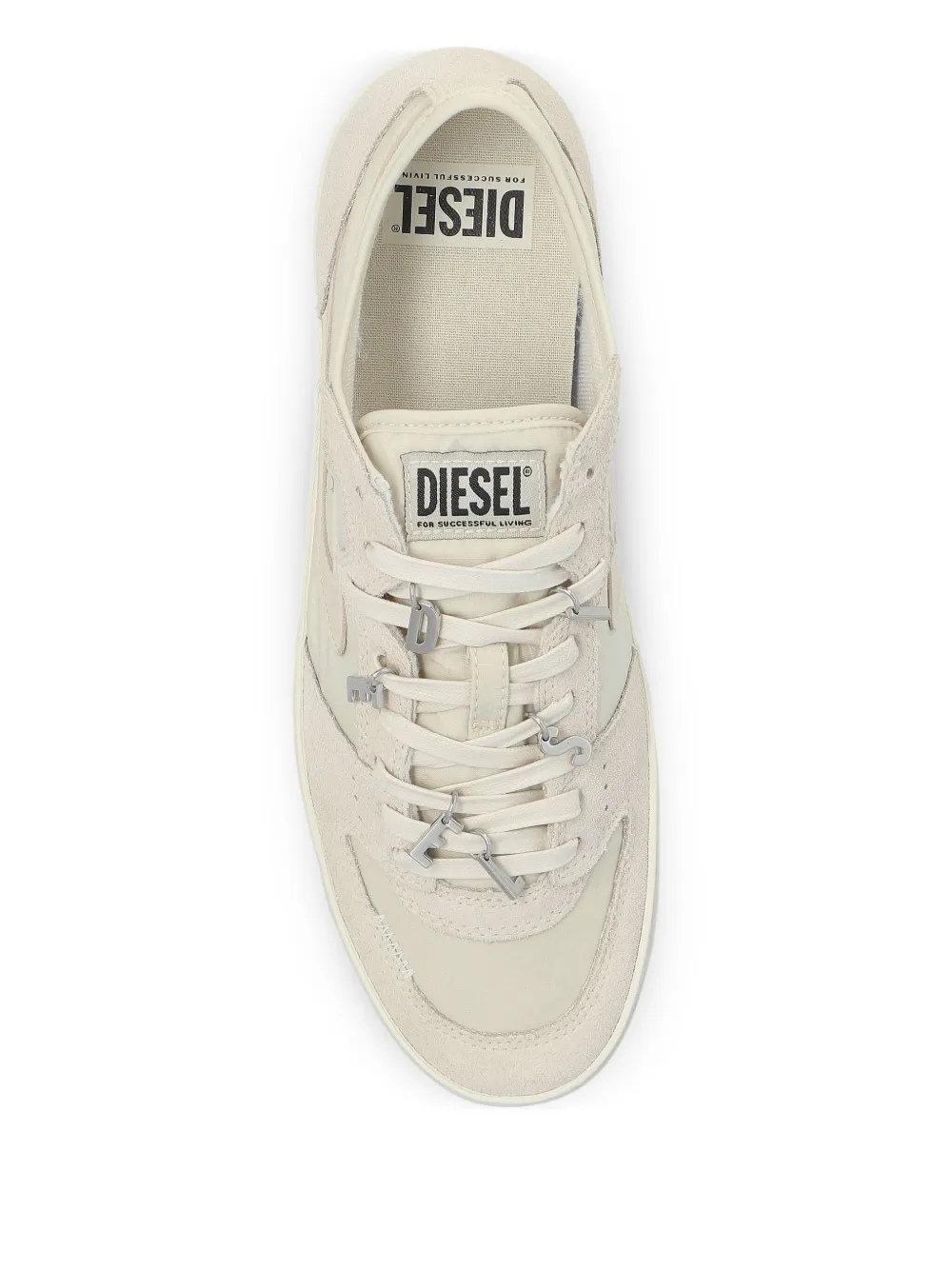 Diesel S-Leroji D-1 low-top suède sneakers met letter detail Wit