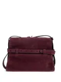 Moschino Tie Me suede shoulder bag - Purple