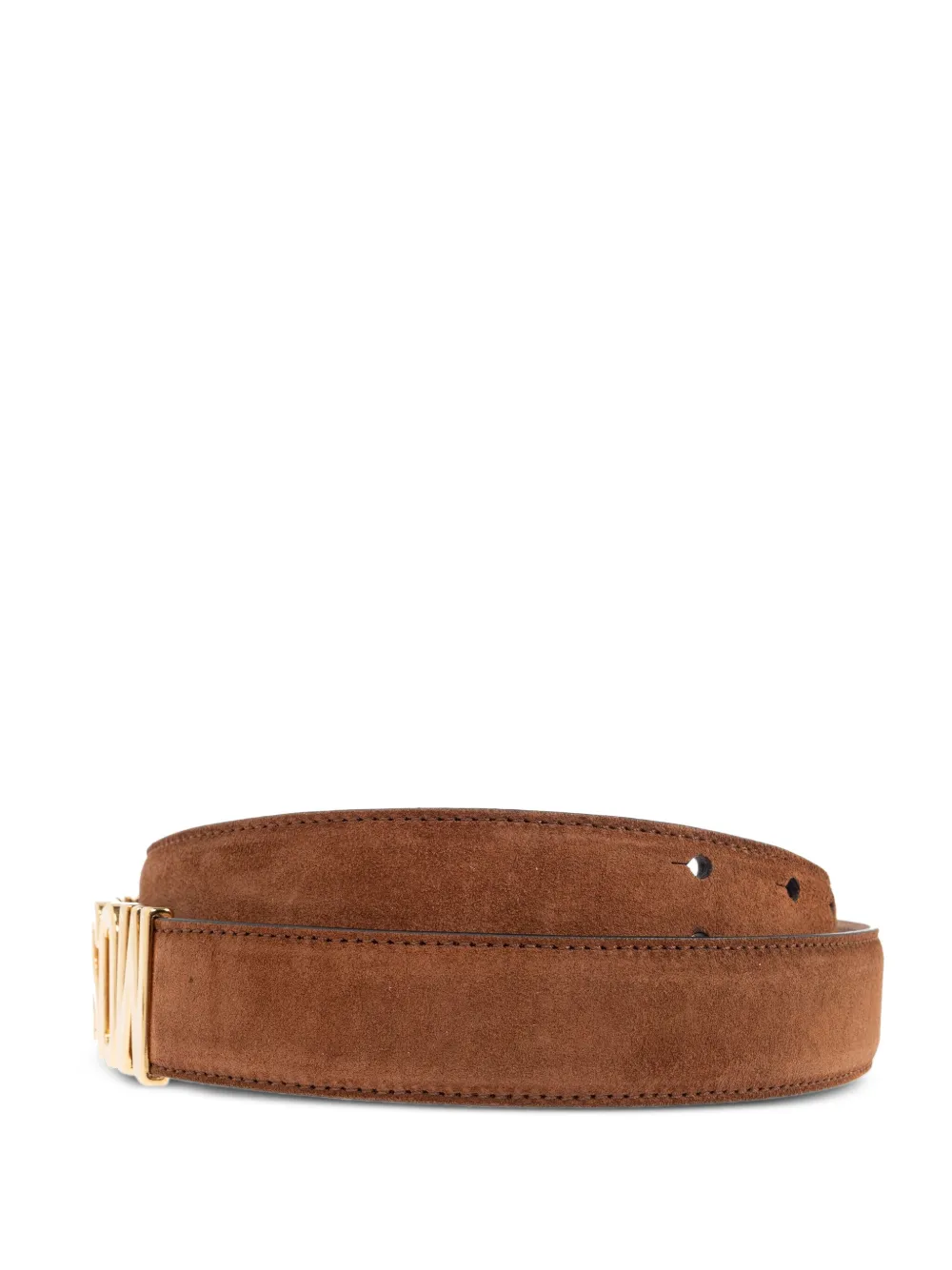 Moschino Riem met logoplakkaat - Bruin