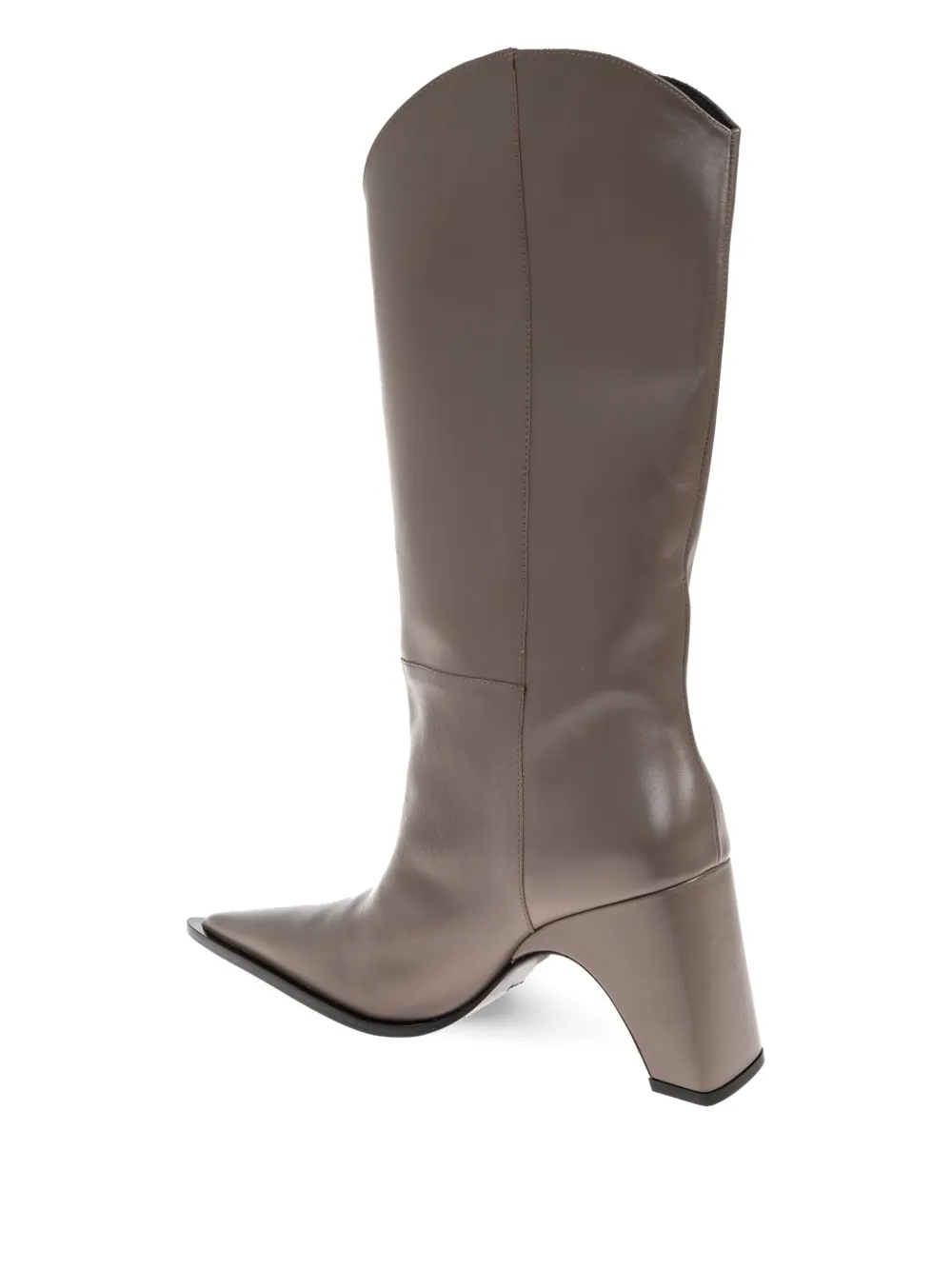 Coperni Bridge cowboy leather boots Neutrals