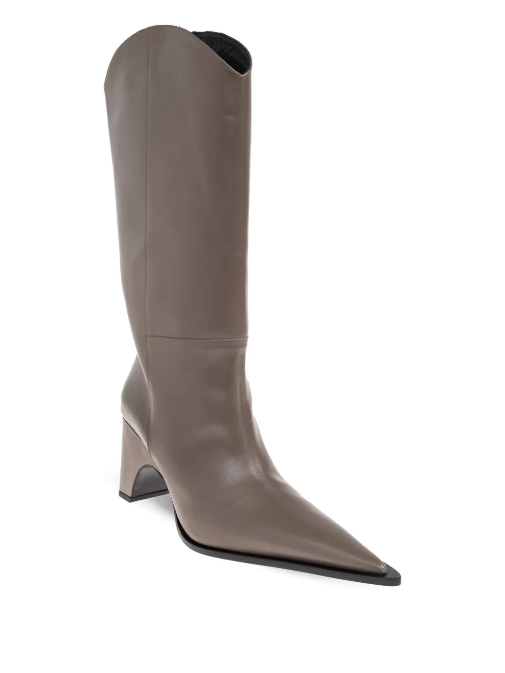Coperni Bridge cowboy leather boots Neutrals