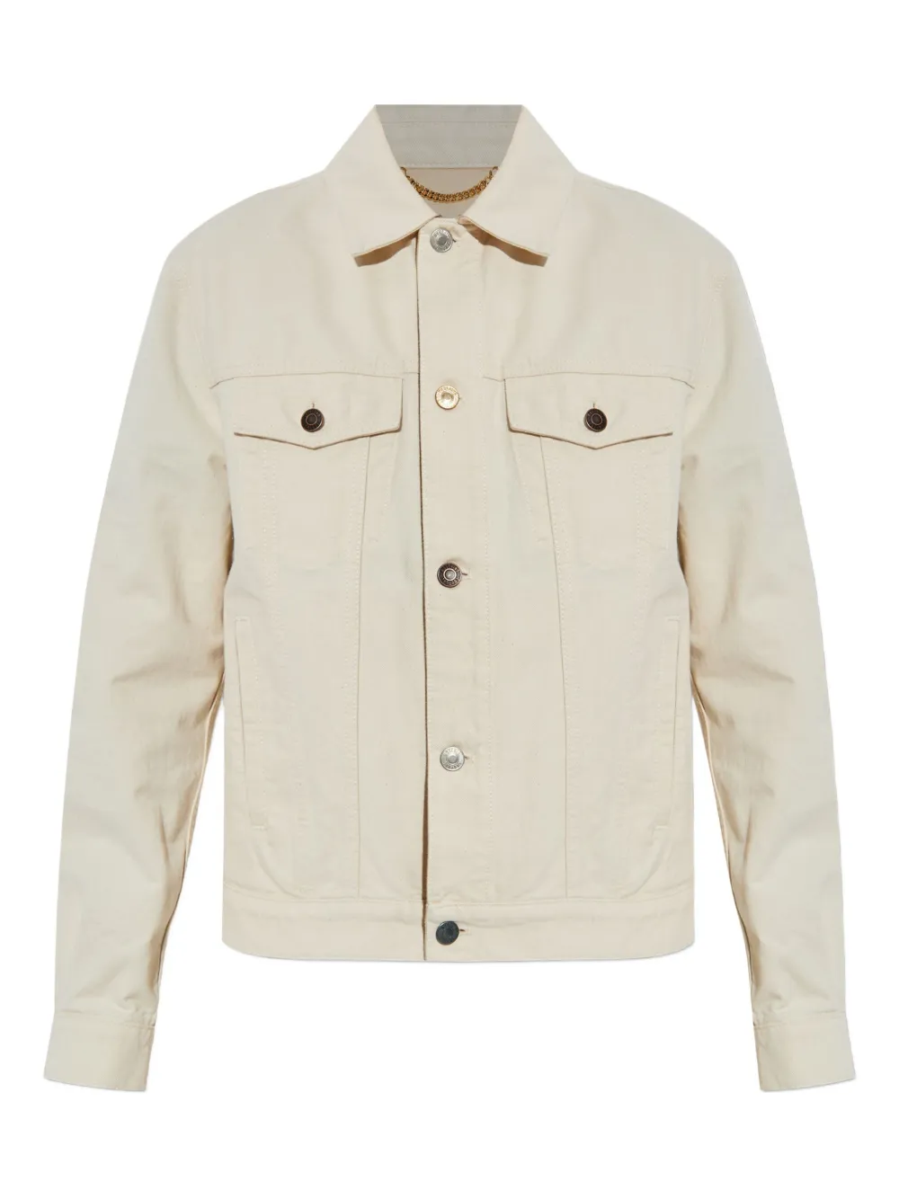 Moschino button-fastening denim jacket Beige