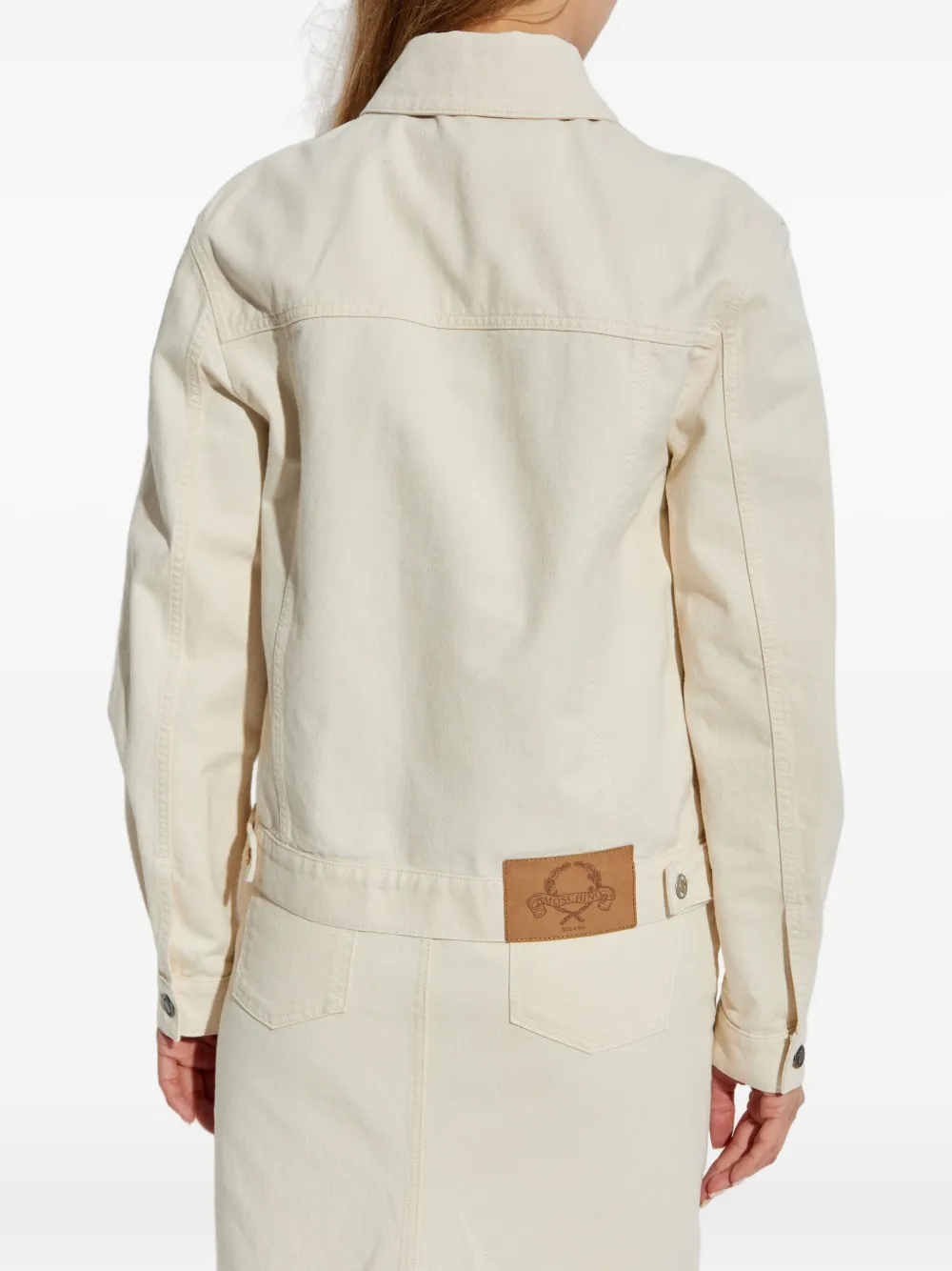 Moschino button-fastening denim jacket Beige