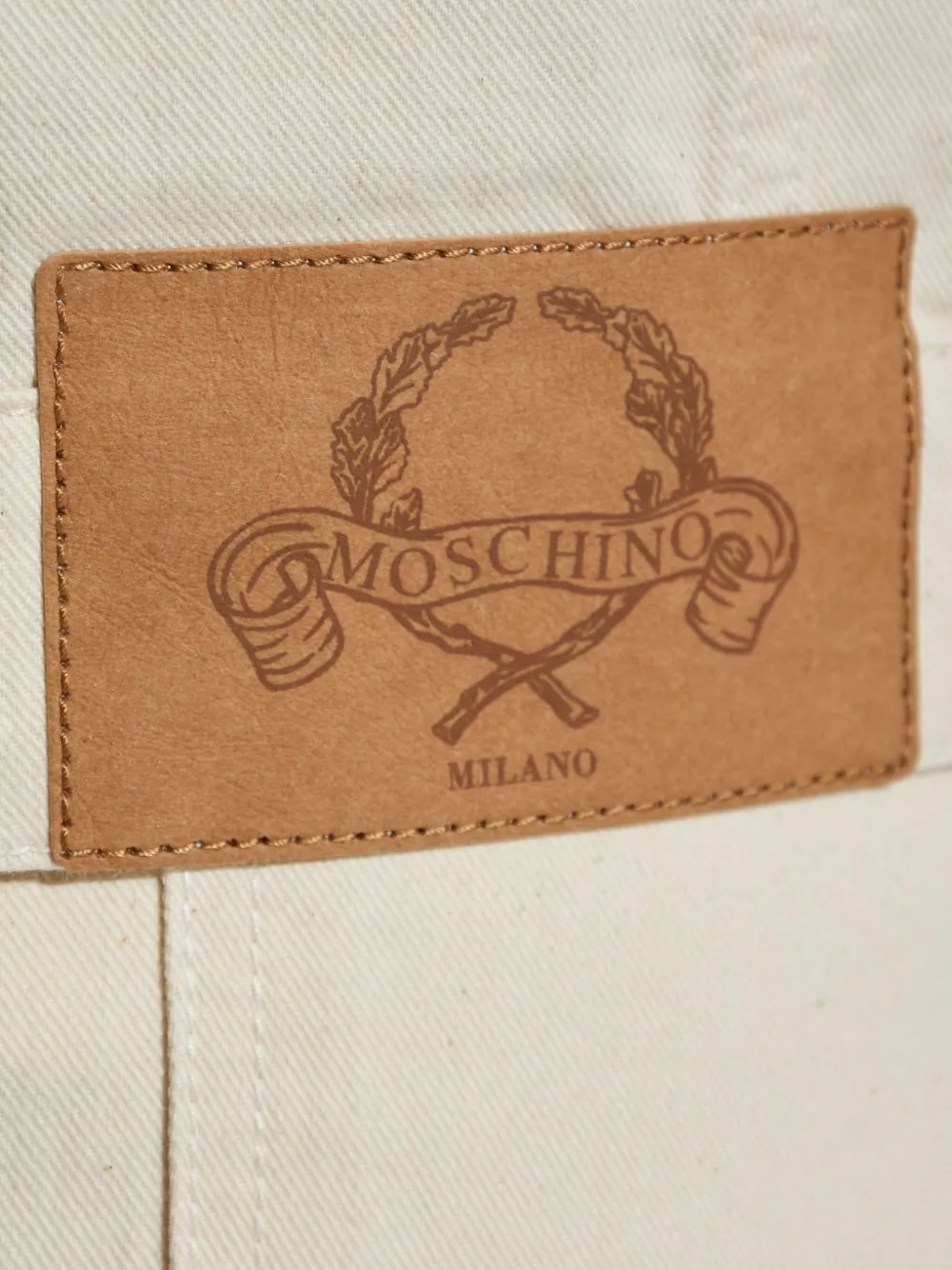 Moschino button-fastening denim jacket Beige
