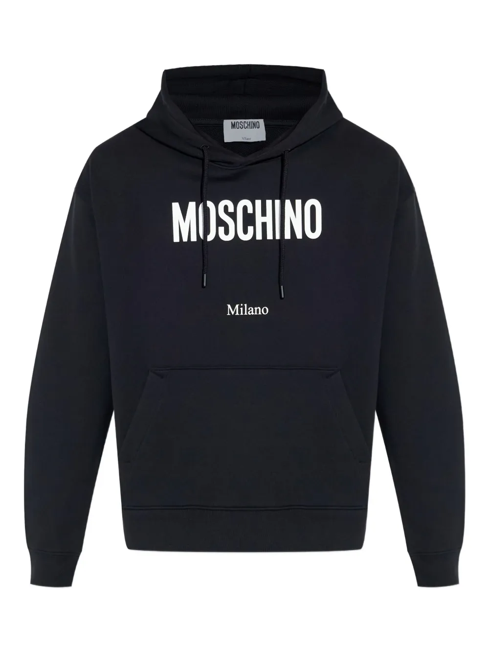Moschino Hoodie met logoprint Zwart