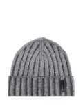 Emporio Armani ribbed wool beanie - Grey