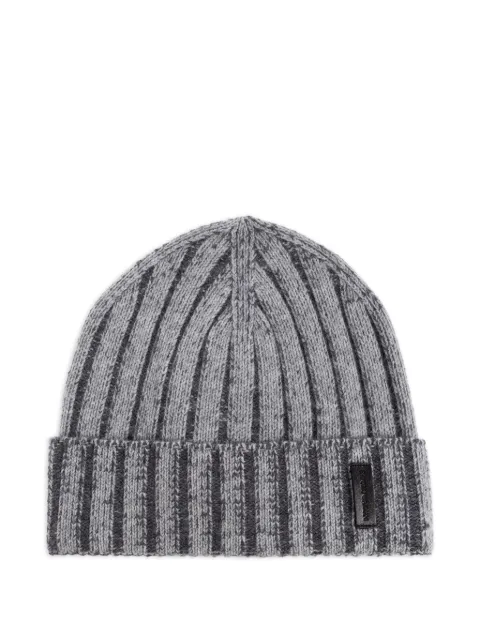 Emporio Armani ribbed wool beanie