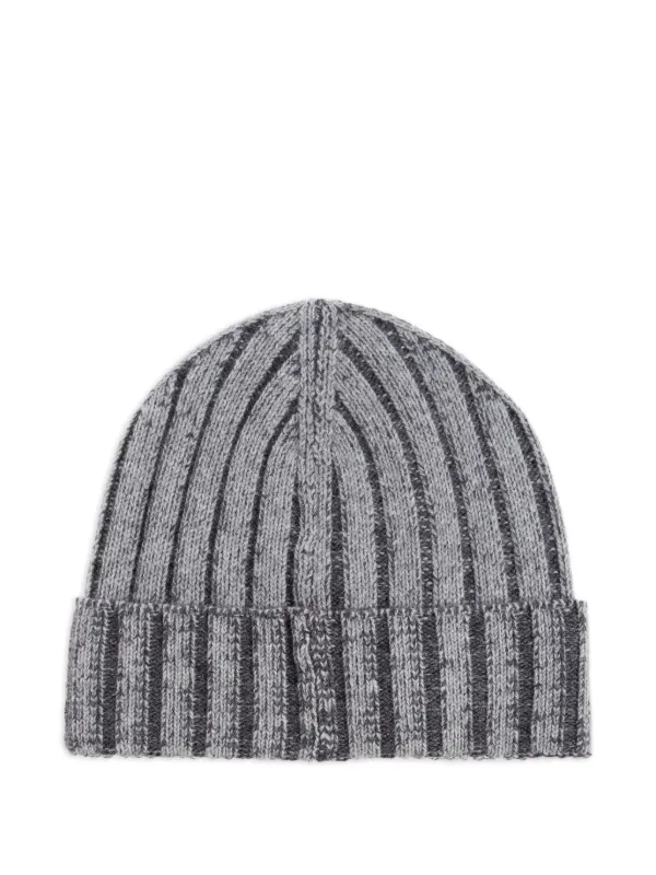 Armani wool knit hat New York capsule collection ribbed wool-blend beanie  main image 3