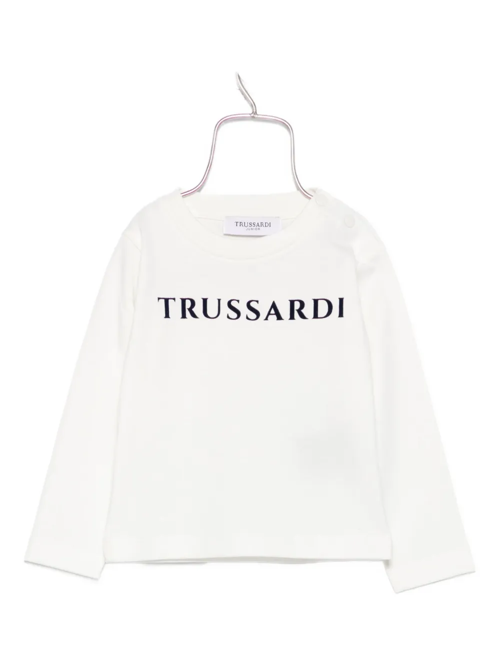 TRUSSARDI JUNIOR logo-print T-shirt Wit