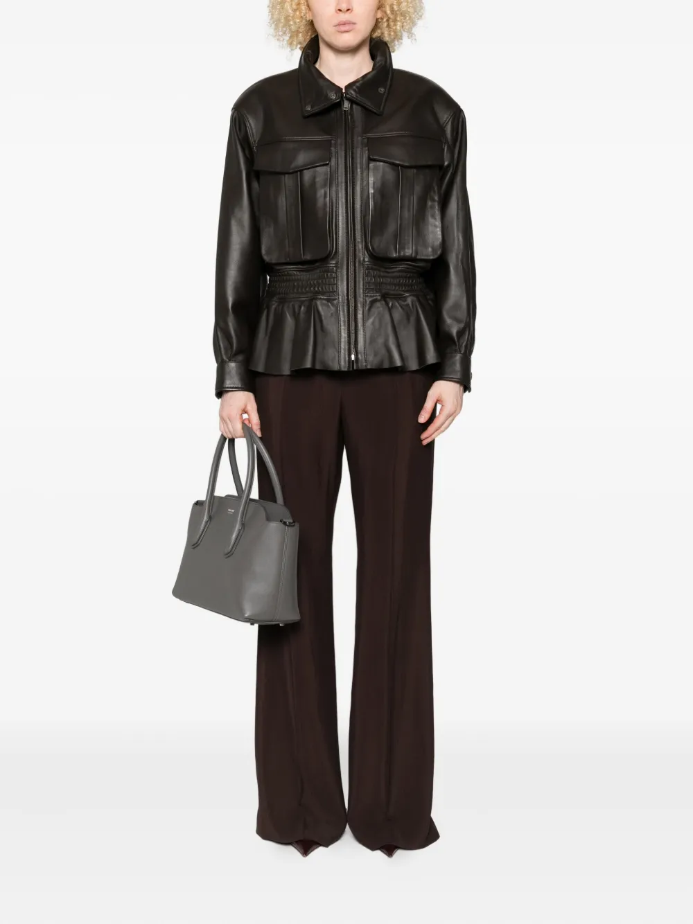TOM FORD side-seam drawstring trousers - Bruin