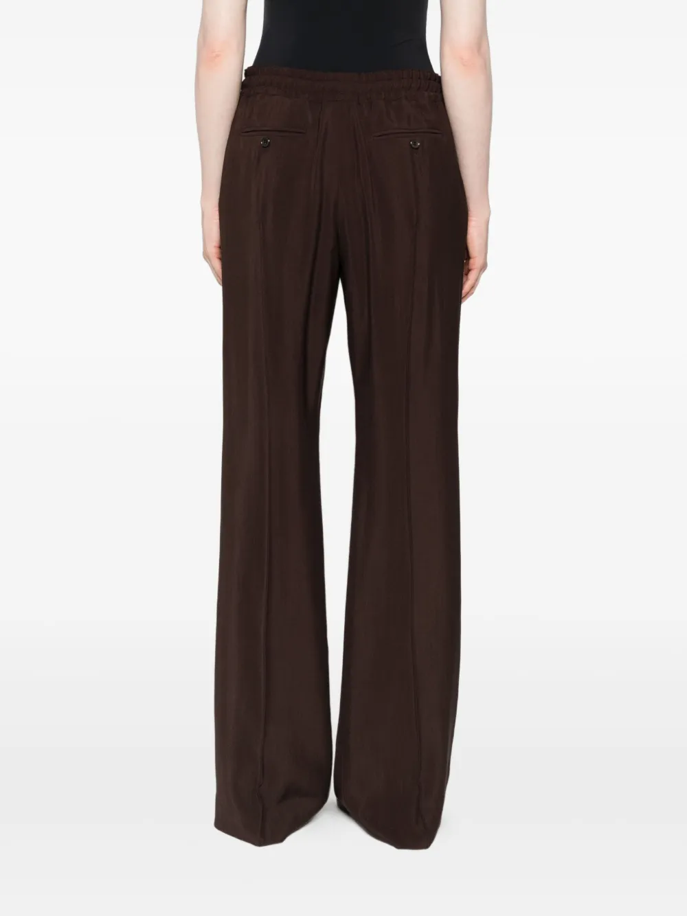TOM FORD Broek met trekkoord en zoom aan de zijkant Bruin