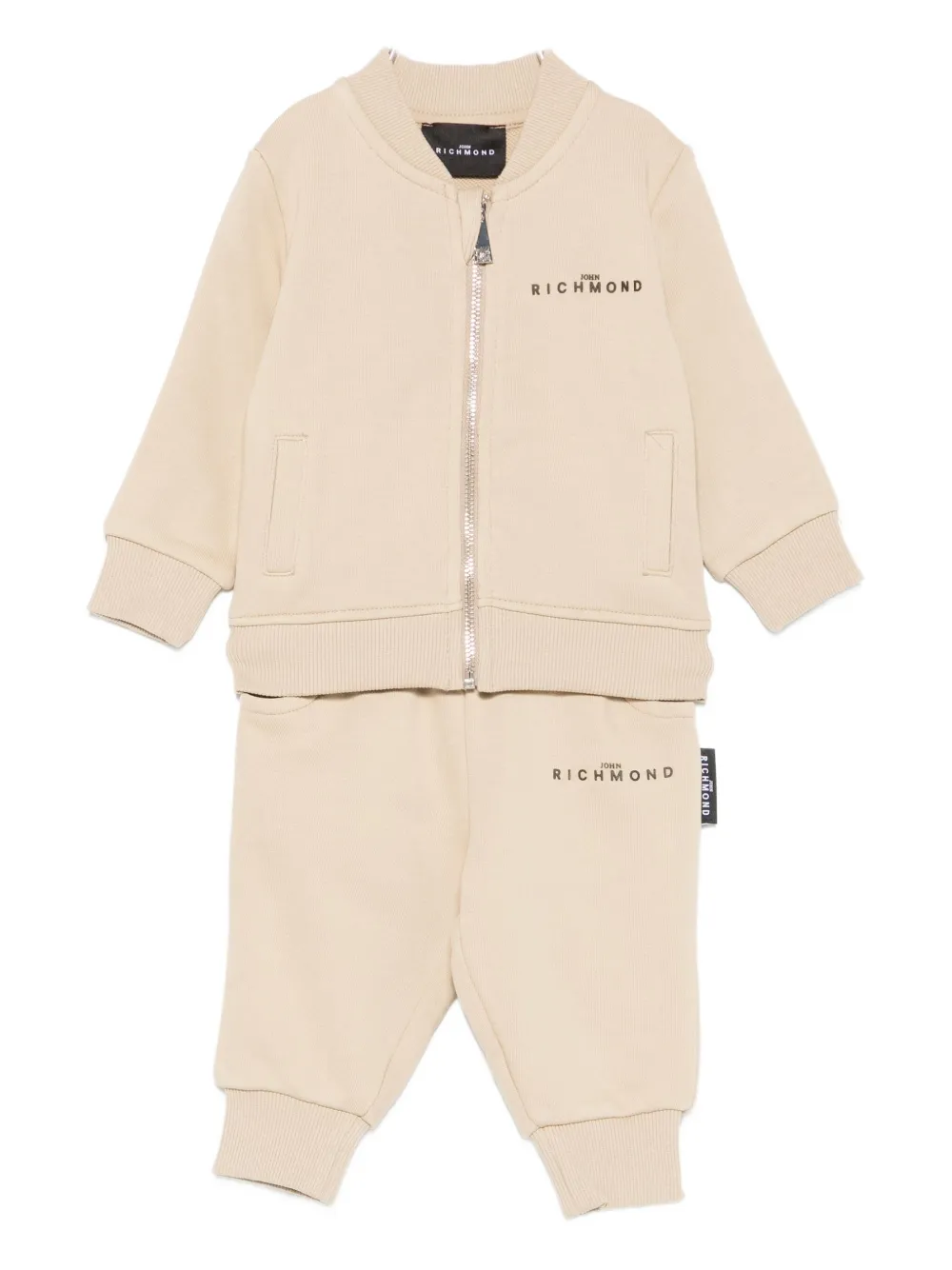 John Richmond Junior logo-embroidered tracksuit set | Neutrals | Image 1