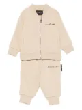 John Richmond Junior logo-embroidered tracksuit set - Neutrals