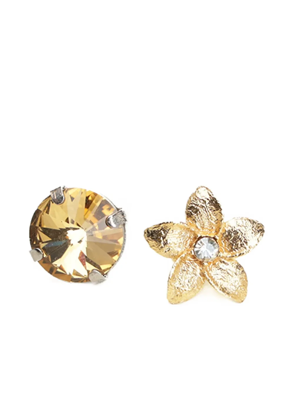 Forte Forte Flower Heart Earrings (set Of Four) In Gold