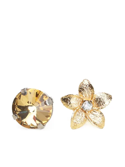 Forte Forte set de cuatro pendientes con motivo floral