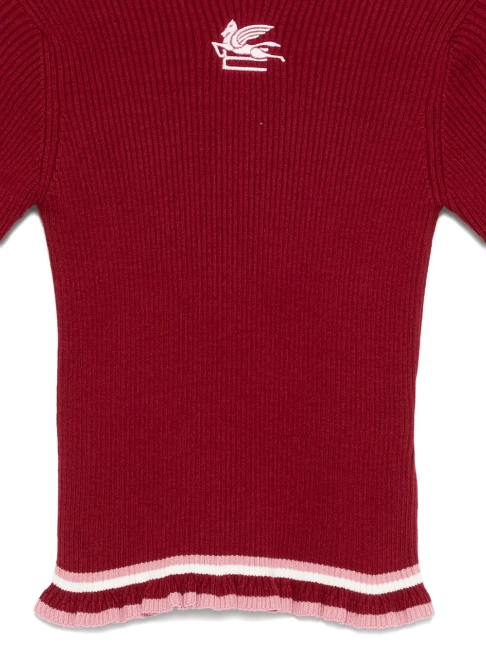 ETRO KIDS Pegaso-embroidered jumper Rood