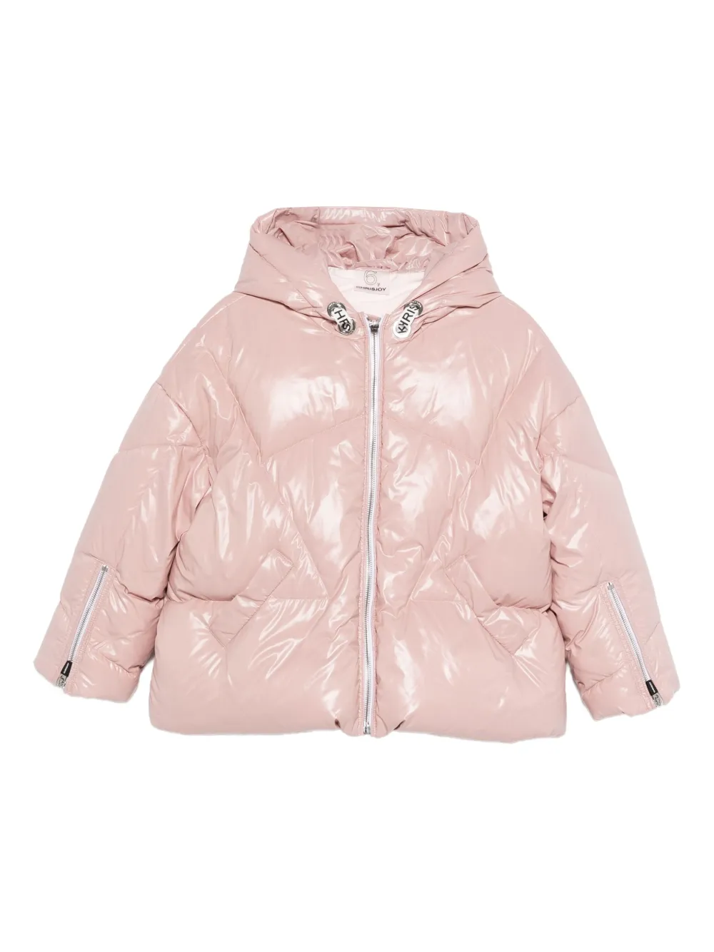 Khrisjoy Kids quilted hooded jacket Roze