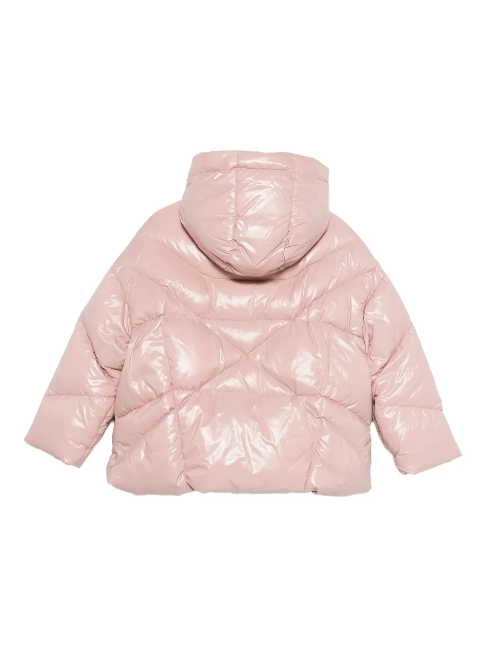 Khrisjoy Kids quilted hooded jacket Roze