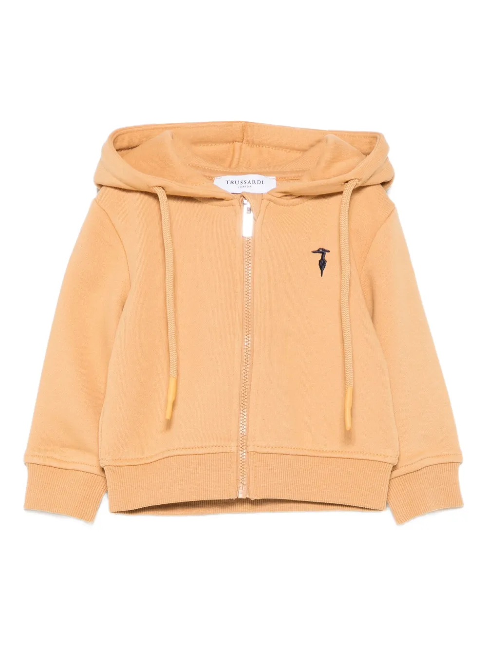 TRUSSARDI JUNIOR zip-up hoodie Bruin