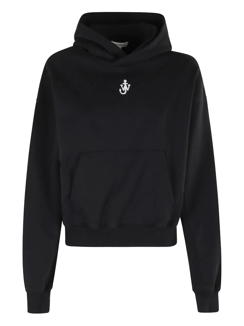 logo-embroidered cotton hoodie